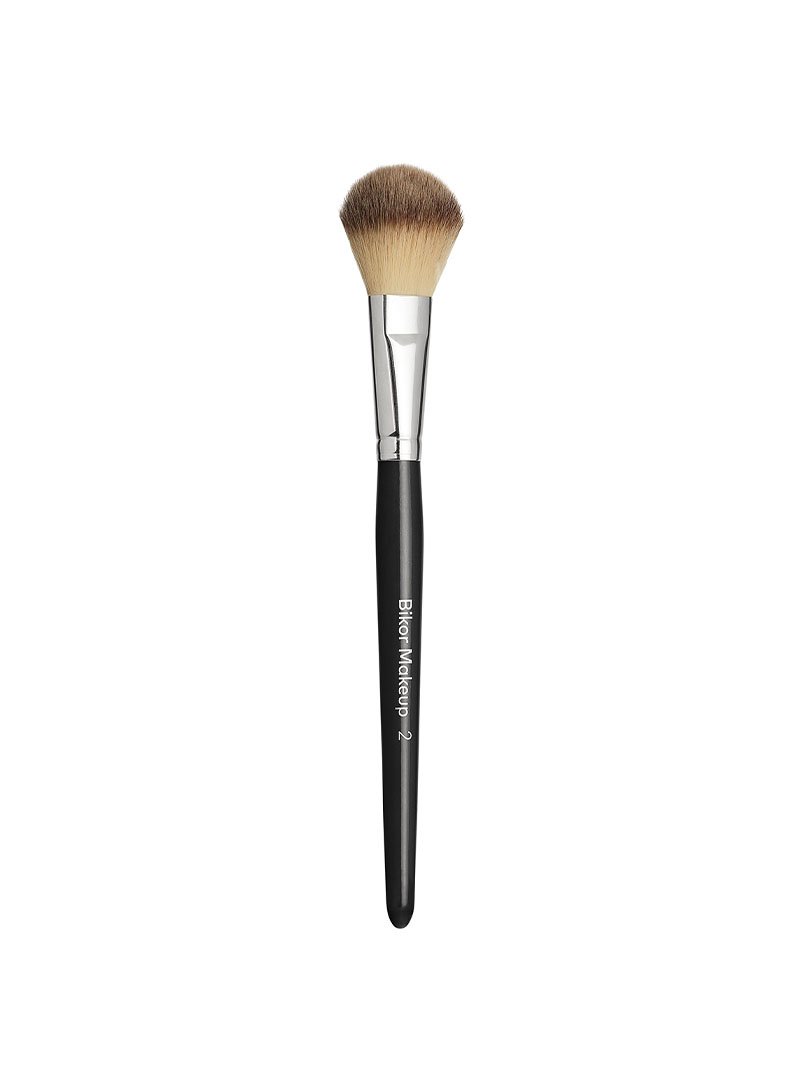Bikor Makeup - Bikor pro brush N°2 Synt. powder Pędzel nr 2 do pudru syntetyczne włosie
