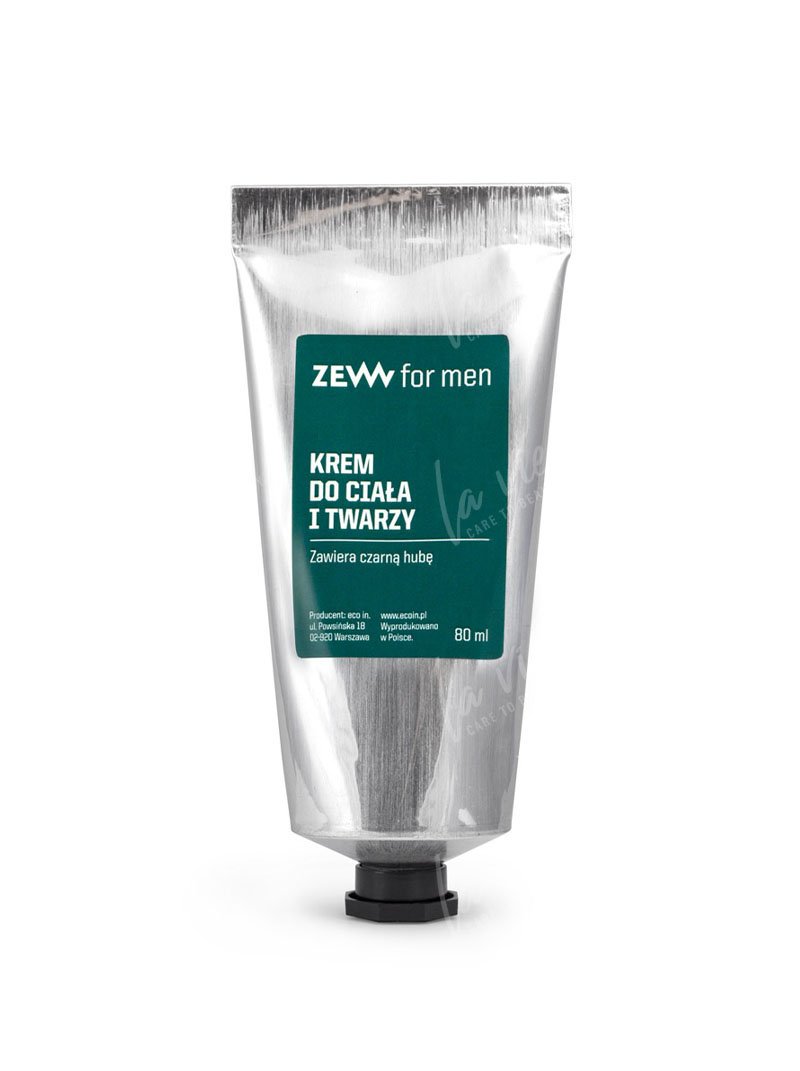 ZEW for Men  - Krem do twarzy i ciała z czarną hubą 80 ml