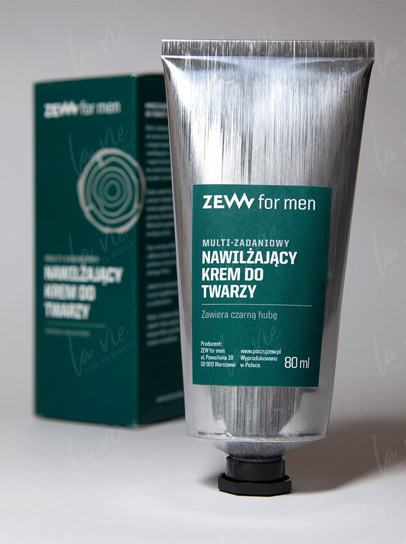 ZEW for Men  - Multi-zadaniowy nawilżający krem do twarzy z czarną hubą 80 ml
